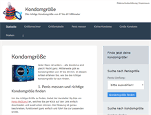 Tablet Screenshot of kondomgroesse.com